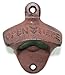 Texas Rustic Cast Iron Wall Mount Bottle Opener Vintage Looking Beer Opener