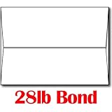 28lb/70lb Bright White A7 Envelopes (5 1/4" x 7 1/4") - 100 Envelopes - Desktop Publishing Supplies&trade; Brand Envelopes
