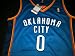 Authentic Russell Westbrook Adidas Oklahoma City Thunder Blue Road Jersey Size 54