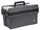 Plano 823-003 Contractor Grade Po Series 22-Inch Tool Box, Graphite Gray with Black Handles and Latches