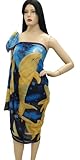 Sea Printed Sheer Wrap Pareo Beach Sarong Cover-up XMas Christmas Gift