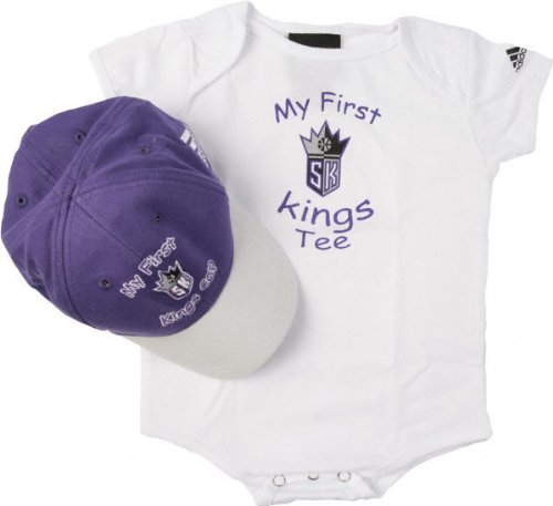 Sacramento Kings Newborn ''My First Kings Tee'' Bodysuit and Cap Set