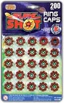 8 Shot Ring Gun Caps - 25 Rings (200 Shots)