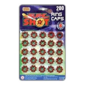 8 Shot Caps - 25 rings per card