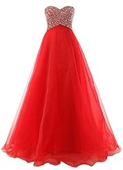Chiffon/Organza Beaded Sweetheart Evening Dress/Bridesmaid Dress/Prom Dress/Party Dress 