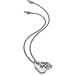Just Cavalli - SCJ101P - Pendentif Plaque - Dragon en Pvd Silver Brass + Email Noir - Chaine 50 cm