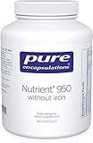 UPC 766298004211 product image for Nutrient 950 w/o iron [Fe] 360c by Pure Encapsulations | upcitemdb.com