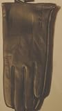 Genuine Black Leather Microfiber Lined Ladies Gloves