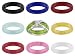 COLOR ENHANCED AVENTURINE SET OF 9 STERLING SILVER INTERCHANGEABLE RINGS WITH GUARD