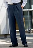 KingSize Big & Tall Kings' Court No Hassle Dress Pants Single Pleat Inner Stretch Waist