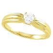 14K Yellow Gold Diamond Solitaire Engagement Ring - 0.25 Ct.