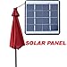 9' NEW SOLAR 40 LED LIGHTS PATIO UMBRELLA GARDEN OUTDOOR SUNSHADE-BURGUNDY