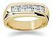 1 ctw. Men's Princess Diamond Wedding Band in 14K Yellow Gold