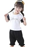 【TPGROWIN】 子供服 ガールズ ベビー ブラウス ガウチョ パンツ セット シフォン キッズ 女の子 女児 入園式 入学式 お出かけ 洋服 全3色 (120, ブラック)