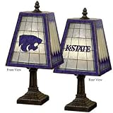 Kansas State Wildcats Art Glass Table Lamp