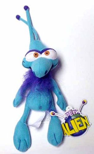 Childrens Toyshop  Toys : Pet Alien - Swanky 6" Blue Alien Plush Doll