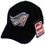 MLB LA LOS ANGELES ANGELS PUMA BLACK BASEBALL HAT CAP