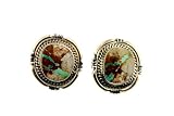 Boulder Turquoise Earrings with Post