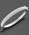 Sterling Silver Cubic Zirconia Pave Bangle Bracelet (1-3/4 ct. t.w.)