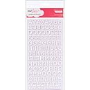 American Crafts Thickers Foam Letter Stickers, Fantastic White