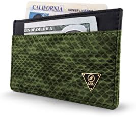 Mint Burmese Cobra Skin Ultra Slim Wallet