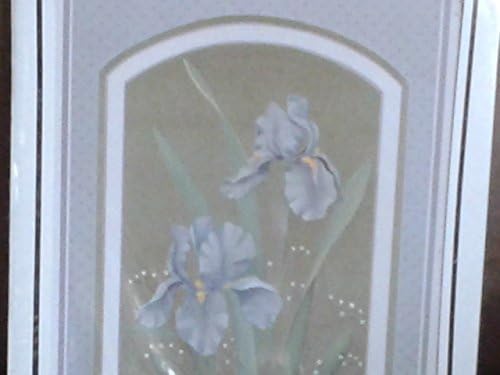 Creative Dimensionals 8x10 3d Paper Tole Blue Iris with Easy to Follow Instructions By Lona Benet