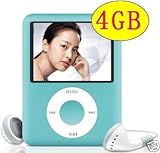New 1.8 4GB MP3 MP4 Video Player FM Voice Recorder Blue