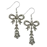 Bridal Crystal Fantasy Bow-Tie Earrings