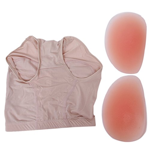 HENGSONG Hip up Silicone Pads Lift Butt Enhancer Panties Buttocks Booster (XL, Fleshcolor)