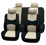 FH-FB050114 Flat Cloth Car Seat Covers Beige Color