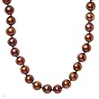 Necklace With Genuine 7-7.5mm Freshwater Pearls Made of 14K Yellow Gold. Total item weight 30.2g Length 18in
