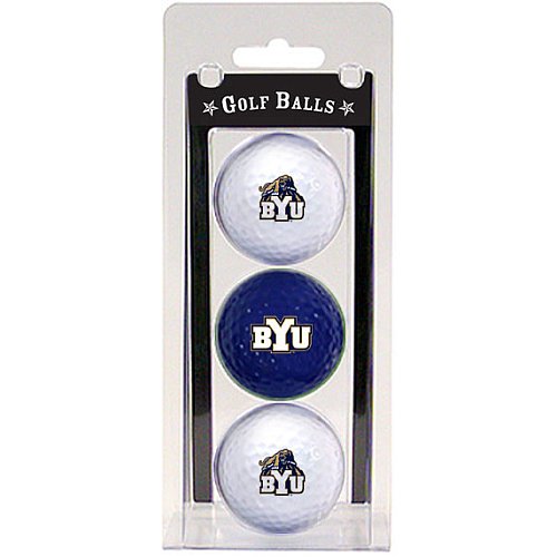 Brigham Young Cougars Pack Of 3 Golf Balls From Team Golf