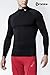 CLSL TM-T11-BLKZ_Large Tesla Men's Mock Long-Sleeved T-Shirt Cool Dry Compression Baselayer T11