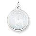 chihuahua11  - Sterling Silver Chihuahua Disc Charm with 20 inch