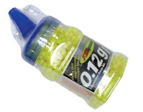 TSD Sports 1,000 ct. Feeder Bottle Plastic Yellow Airsoft BBs (6mm, 0.12g)