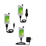 Deluxe Kit for the Audiovox 5050 PPC includes a USB cable with Car and Wall Charger - Gomadic Brand w/ TipExchange Technology