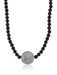 Mary Louise Black Matted Onyx Necklace