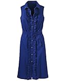 Belted sateen dress
