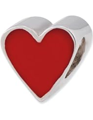 Reflections Beads Silver Enamel Heart Suit Entertainment Bead