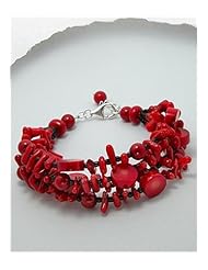 Coral Bracelet In 92.5 Sterling Silver