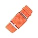 Wrist And Style Perlon Watch Strap (20mm, Orange)