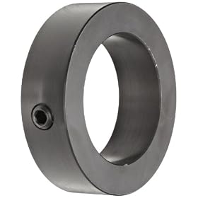 Climax Metal C-031-BO Steel Set Screw Collar, Black Oxide Plating, 5/16" Bore Size, 5/8" OD, With 10-32 x 1/8 Set Screw