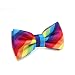 Mens Striped Pre-tied Bow Ties,Rainnbow Adjustable Tuxedo Bowtie For Boy With Multiple Colors,By Fortunatever(11'-18')