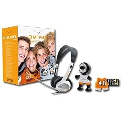 Canyon CNR-CP8 Chat Pack (Stereoheadset und 1,3 MP Webcam) orange / wei�