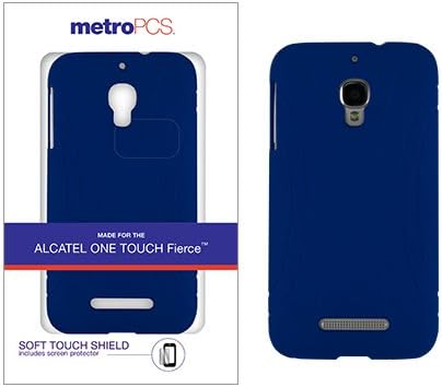 Alpha Comm Enterprises, Inc. MetroPCS ALCATEL ONE TOUCH Fierce TM Blue Soft Touch Shield with Screen Protector