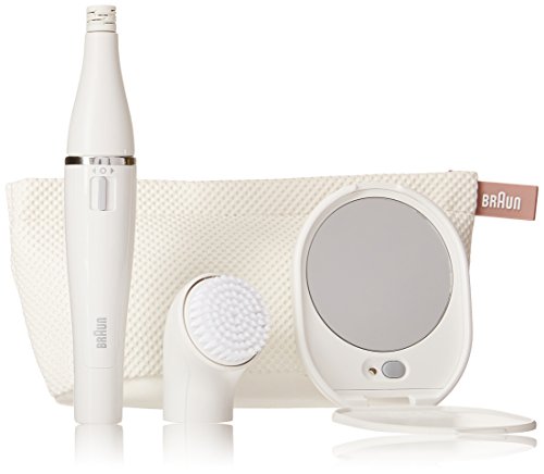 Braun Face 830 - Mini-Facial Electric Hair Removal Epilator with Facial Cleansing Brush for Women (Beauty Edition)