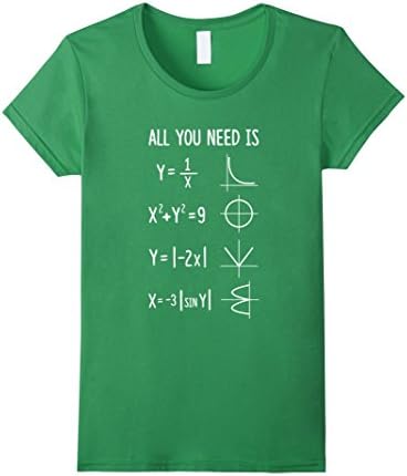 Women's All You Need Is Love Math Medium Grass