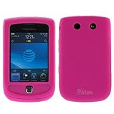 Gtmax Hot Pink Silicone Skin Soft Cover Case for At&t Blackberry Torch 9800 ....