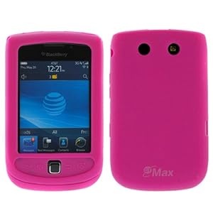 GTMax Hot Pink Silicone Skin Soft Cover Case for At&t Blackberry Torch 9800, Torch 2 4G 9810