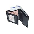 WUNDERSCH�NE PREISWERTE UNISEX GELDB�RSE GELDBEUTEL BRIEFTASCHE SCHWARZ